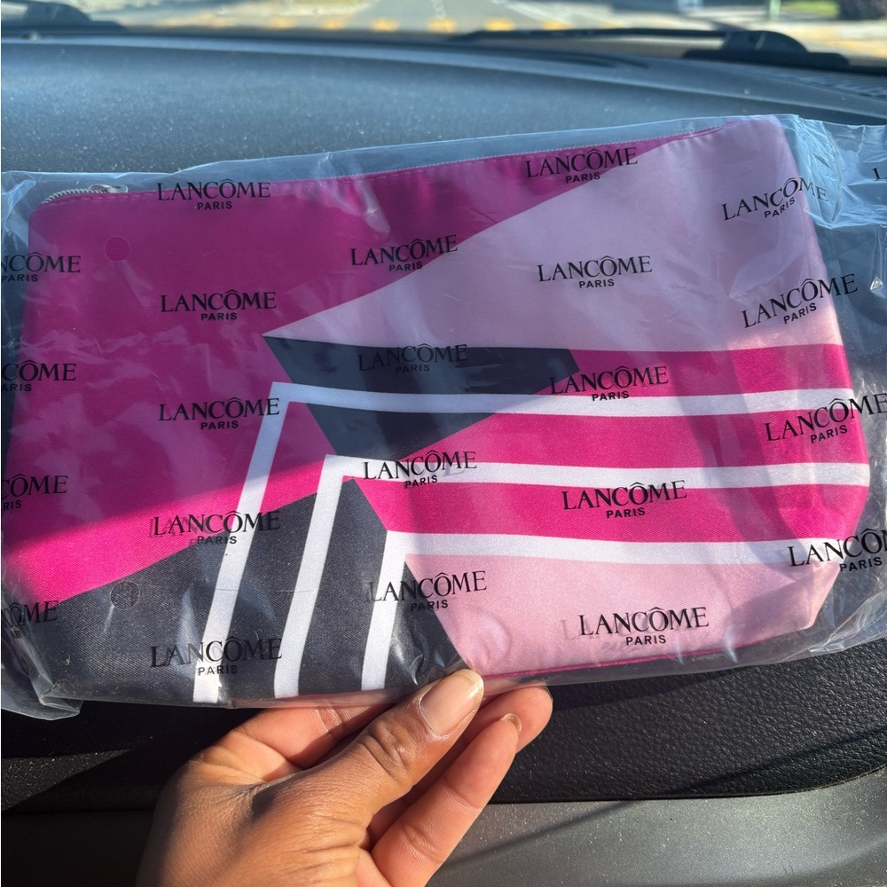 Lancôme Pink and Black Cosmetic Bag